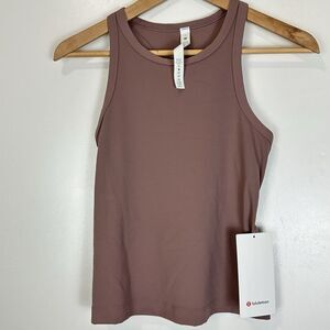 Lululemon Align Waist-Length Racerback Tank Top Twilight Rose Size 6 NWT Rare